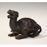 Chinese bronze figure of a Longgui or dragon turtle