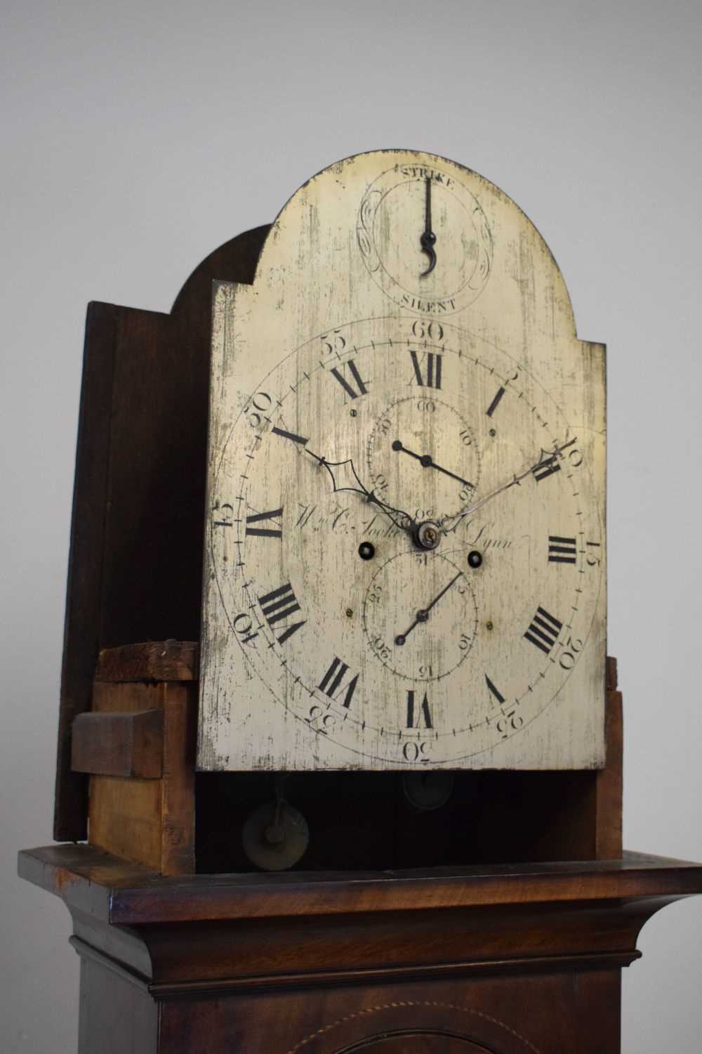 George III mahogany-cased 8-day longcase clock. William Tooke of Lynn - Image 5 of 13