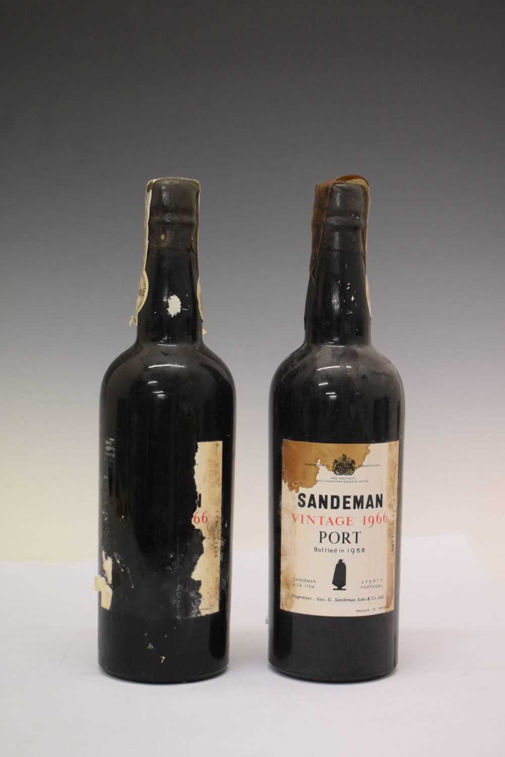 Two bottles of Sandeman Vintage Port, 1966 - Image 9 of 9