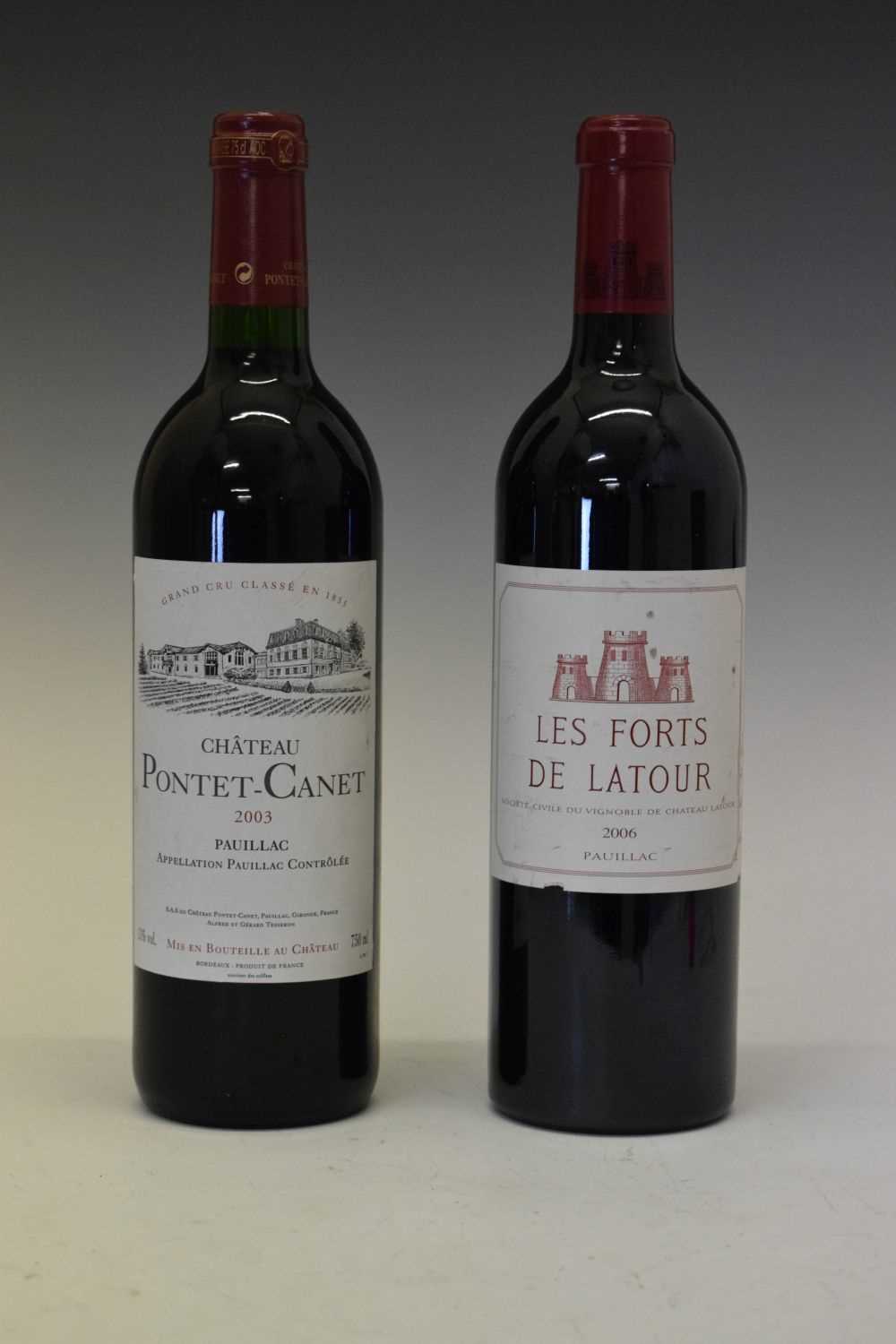Bottle of Chateau Latour 'Les Forts de Latour' 2006 and a bottle of Chateau Pontet-Canet 2003 - Image 8 of 8