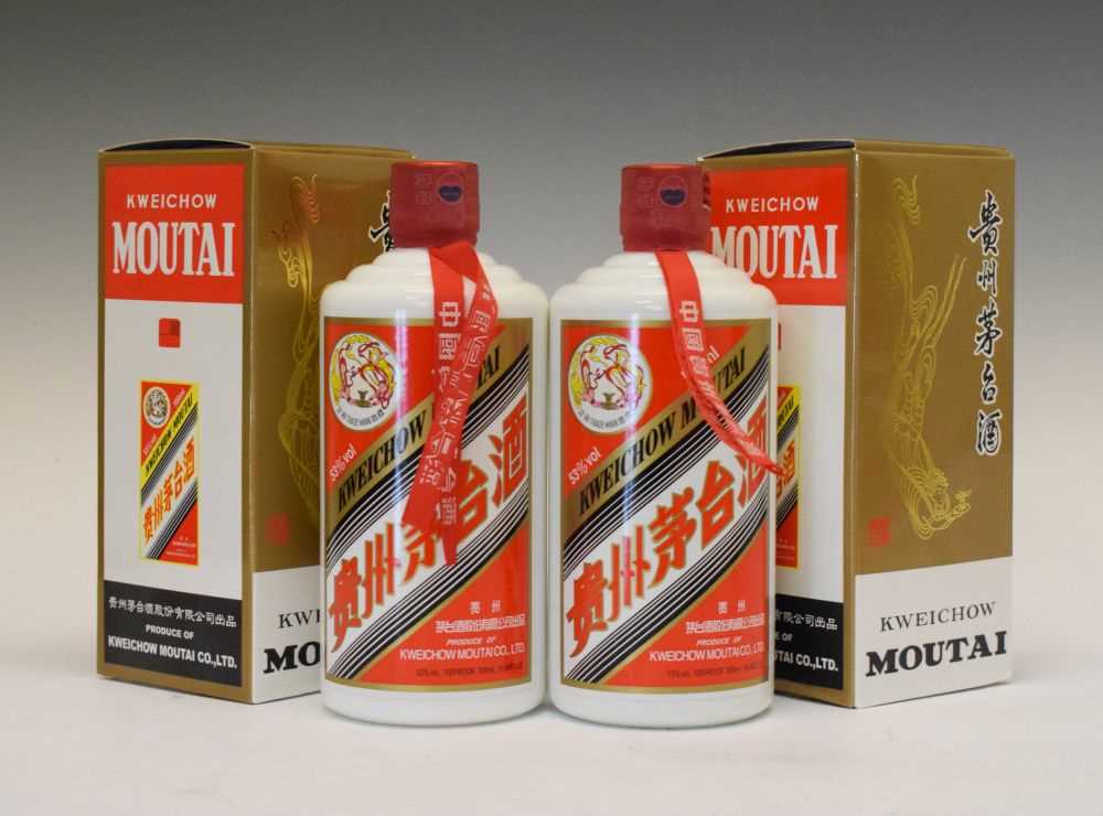 Two 500ml bottles of Kweichow Moutai, 2018
