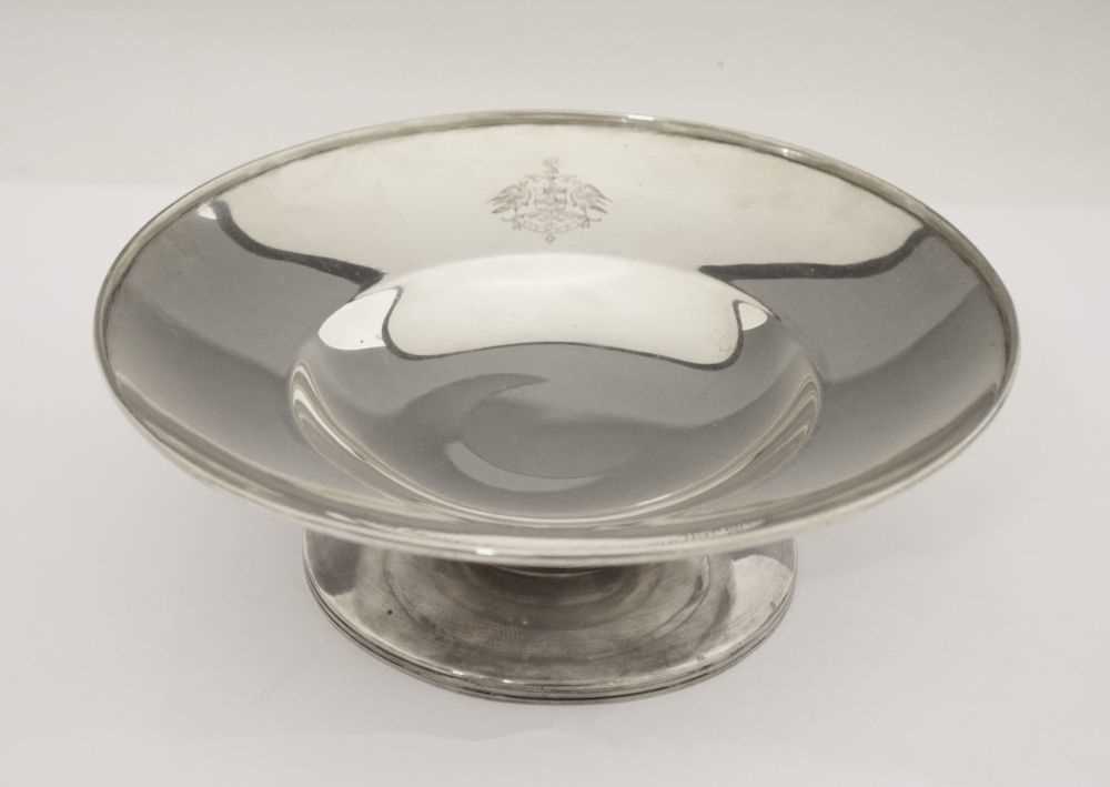 Indian sterling silver comport, presented by Maharajah of Jodhpur