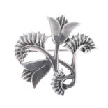 Silver brooch