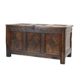 James II oak coffer or bedding chest, EE [16] 87