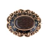 Victorian mourning brooch