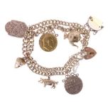 9ct gold charm bracelet