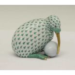 Herend, Hungary - Porcelain model of a Kiwi with egg