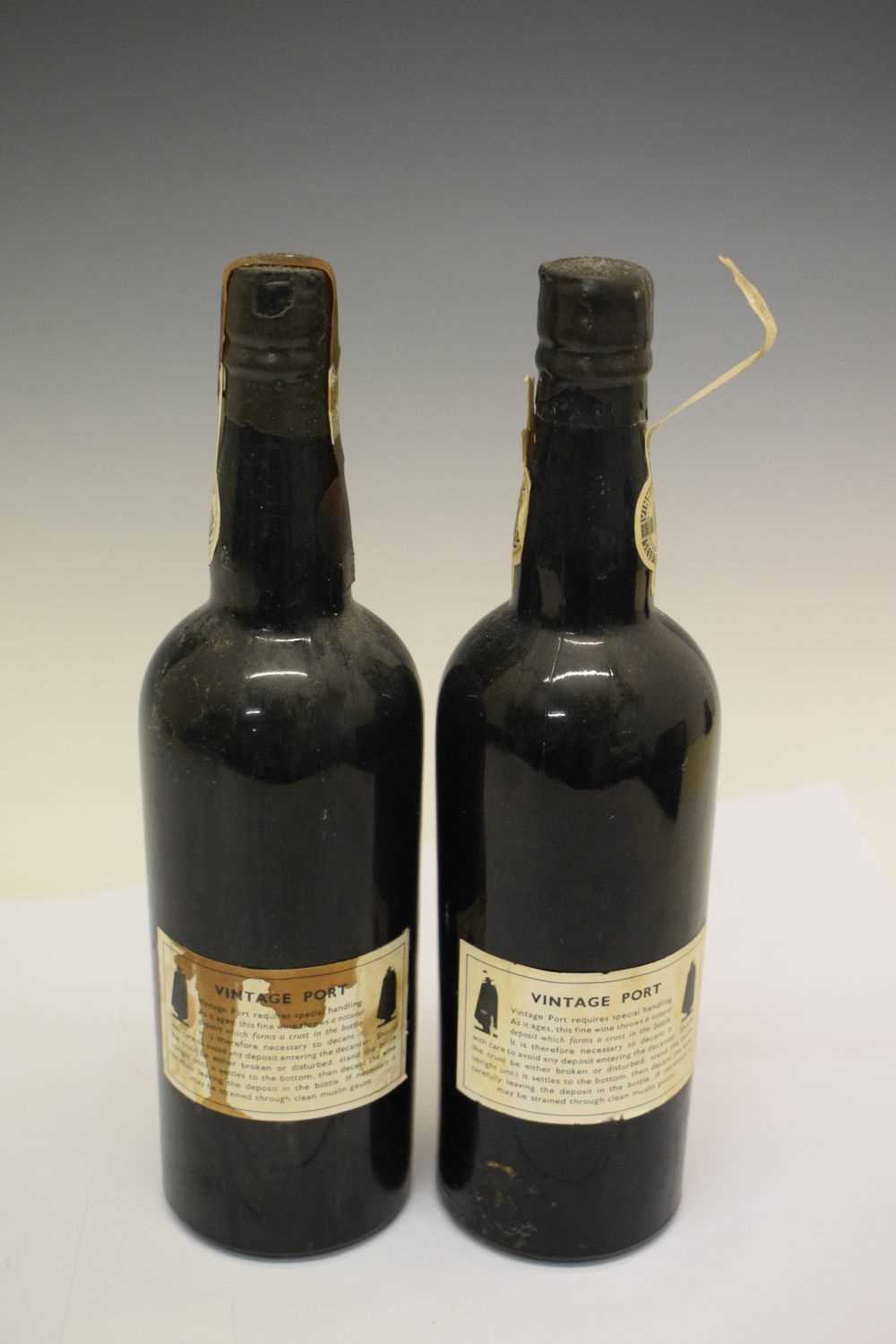 Two bottles of Sandeman Vintage Port, 1966 - Image 2 of 8