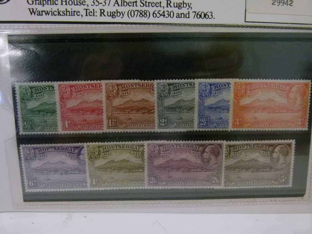 Montserrat - 1884-1885 2½d stamp, 1916-23 mint set and 1932 Tercentenary mint set - Image 2 of 10