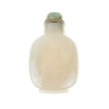 Chinese celadon jade snuff bottle