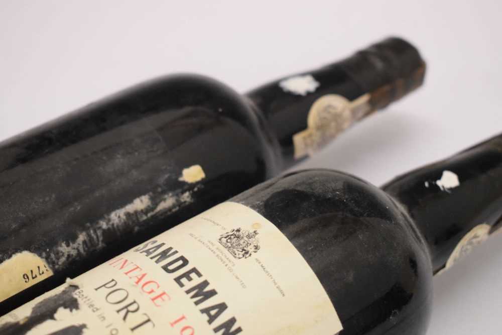 Two bottles of Sandeman Vintage Port, 1966 - Image 7 of 8