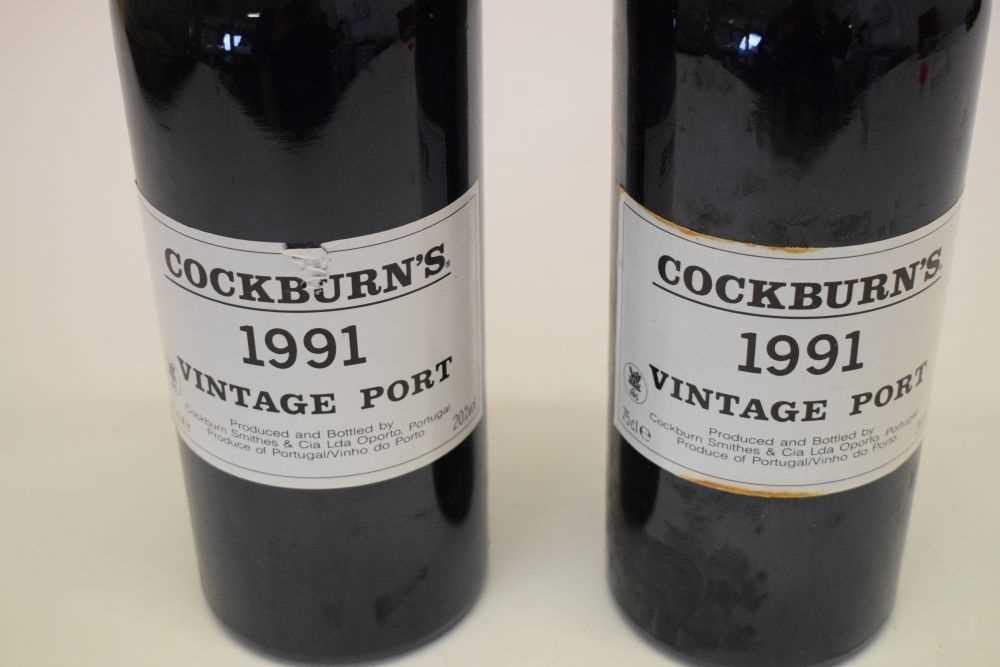 Two bottles of Cockburn's Vintage Port, 1991 - Image 3 of 7