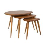 Lucian Ercolani for Ercol Furniture - Nest of three 'Pebble' tables