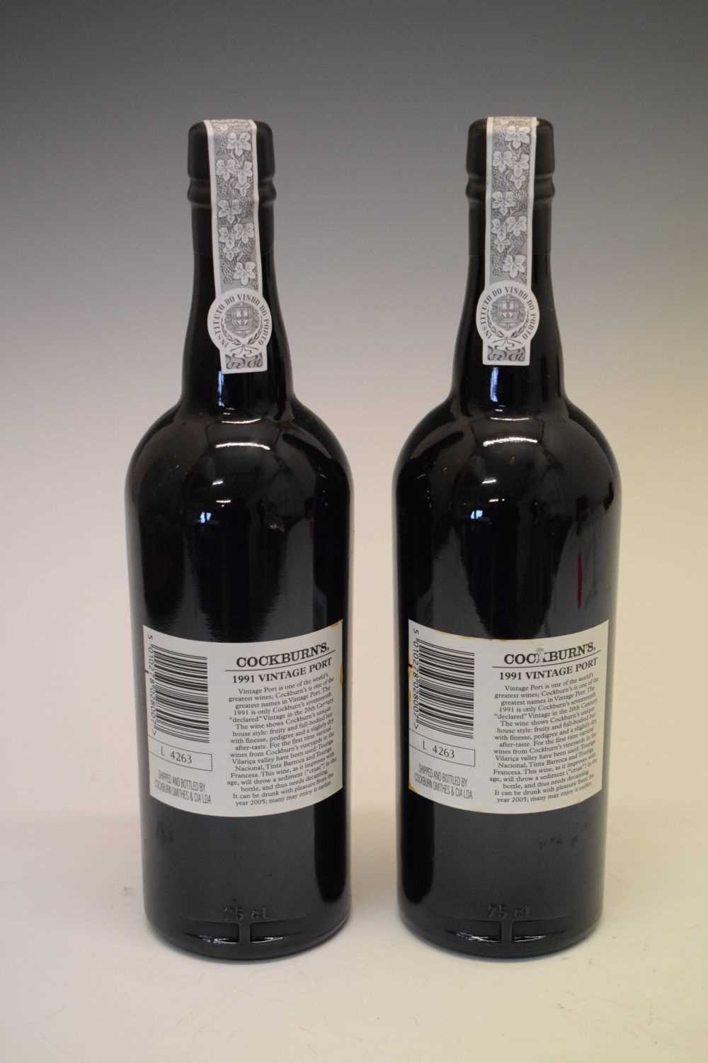 Two bottles of Cockburn's Vintage Port, 1991 - Image 4 of 7