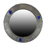 Pewter Arts & Crafts wall mirror