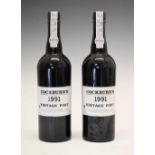 Two bottles of Cockburn's Vintage Port, 1991