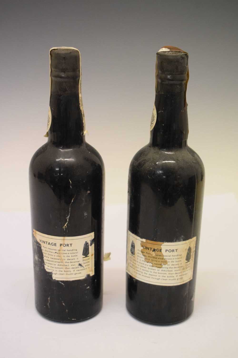 Two bottles of Sandeman Vintage Port, 1966 - Image 2 of 9