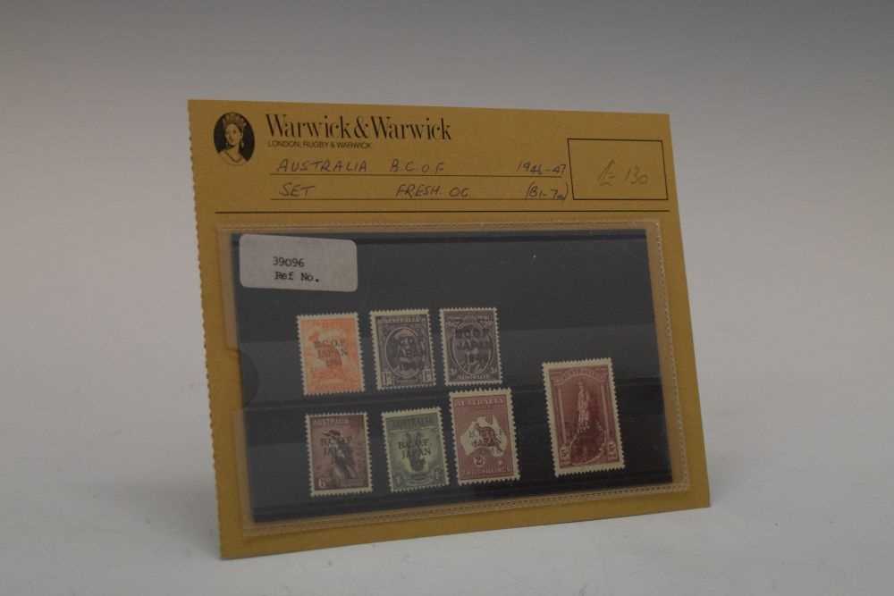 Australia - B.C.O.F. Japan 1946 overprint ½d to 5/- postage stamp set - Image 6 of 6