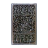Indian carved wooden panel