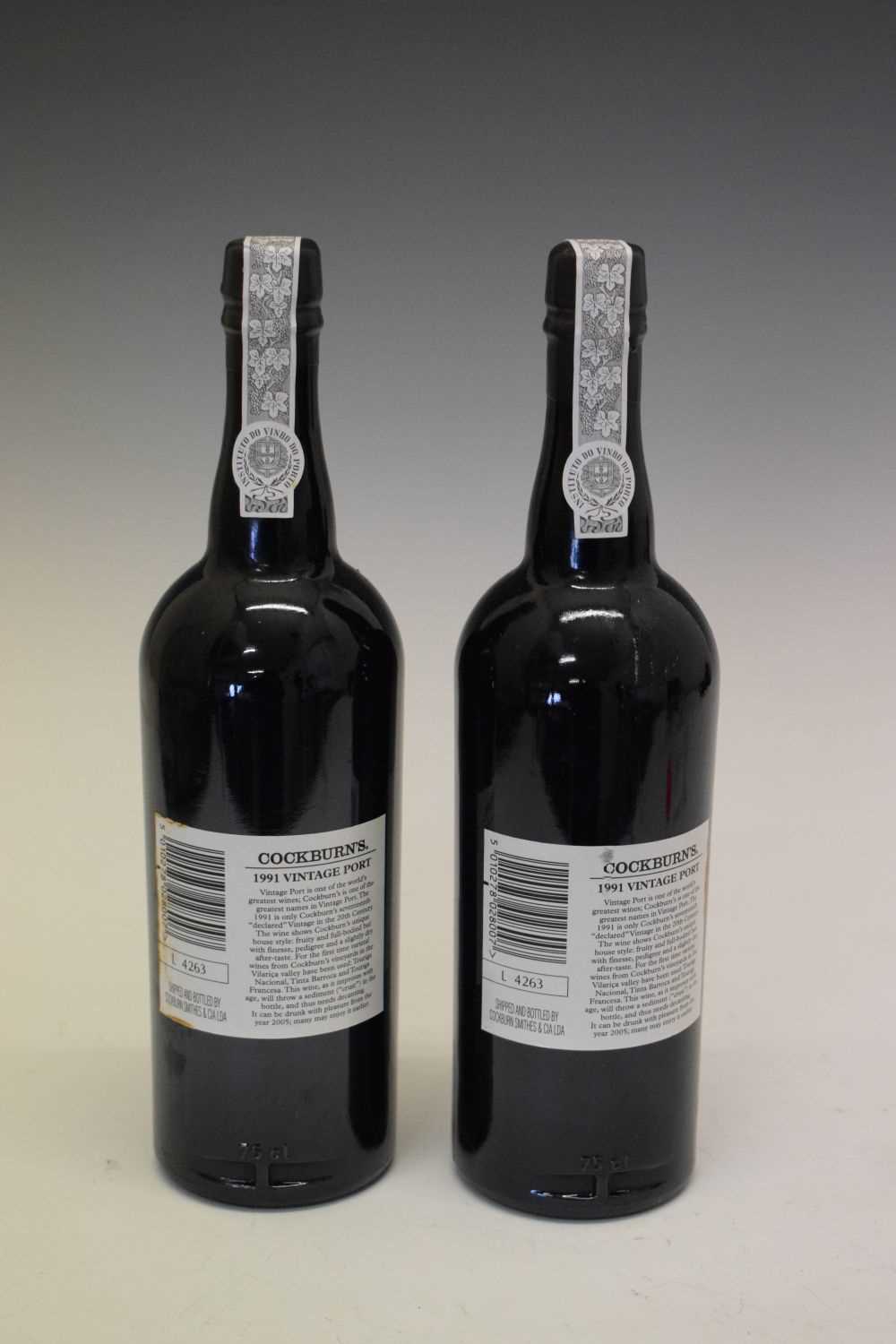 Two bottles of Cockburn's Vintage Port, 1991 - Image 4 of 6