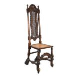 Documented late 17th Century walnut and cane chair