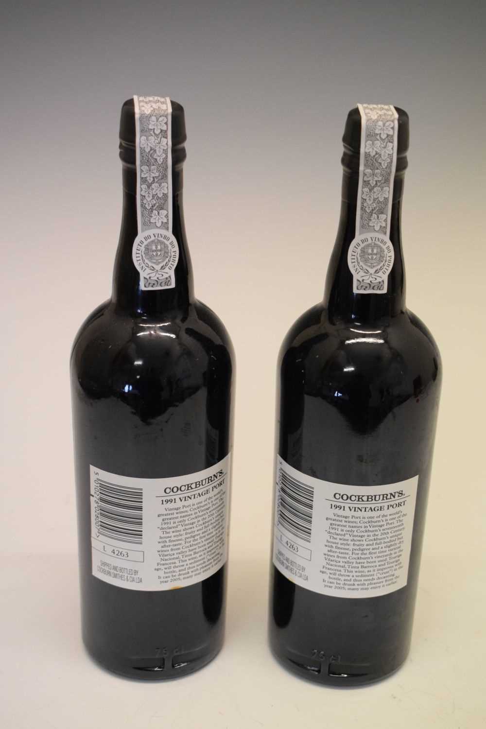 Two bottles of Cockburn's Vintage Port, 1991 - Image 4 of 6
