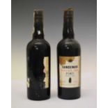 Two bottles of Sandeman Vintage Port, 1966