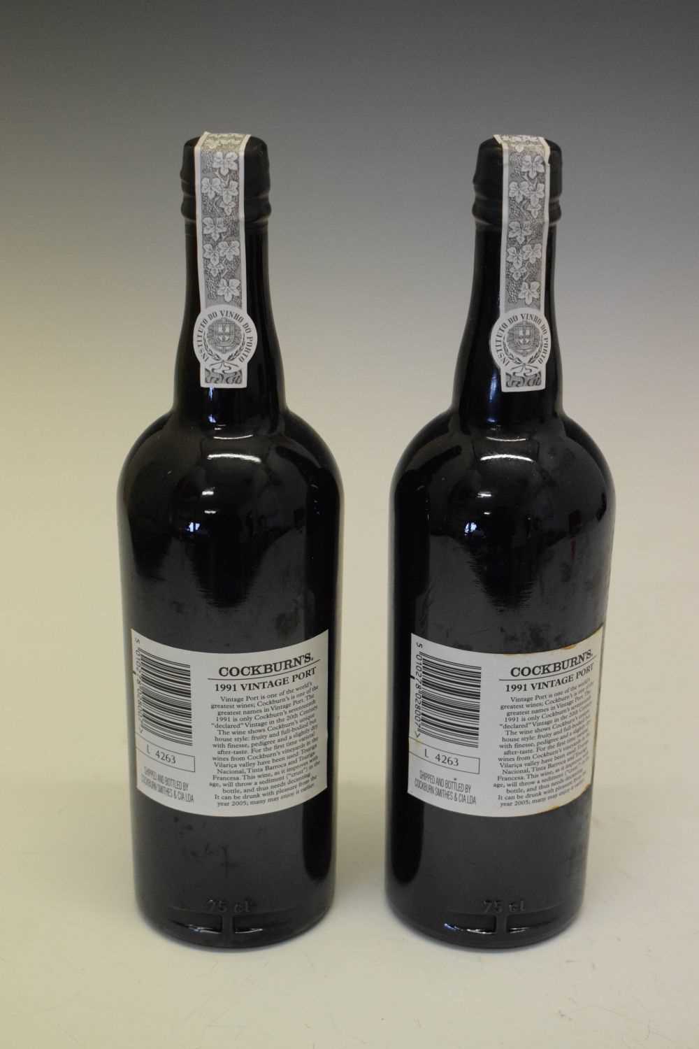 Two bottles of Cockburn's Vintage Port, 1991 - Image 5 of 7