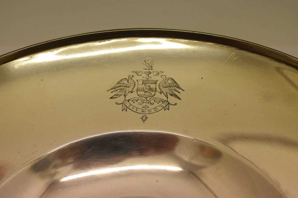 Indian sterling silver comport, presented by Maharajah of Jodhpur - Image 2 of 9