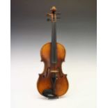 Local interest - Victorian violin, Ex J. W. Soane, Bath