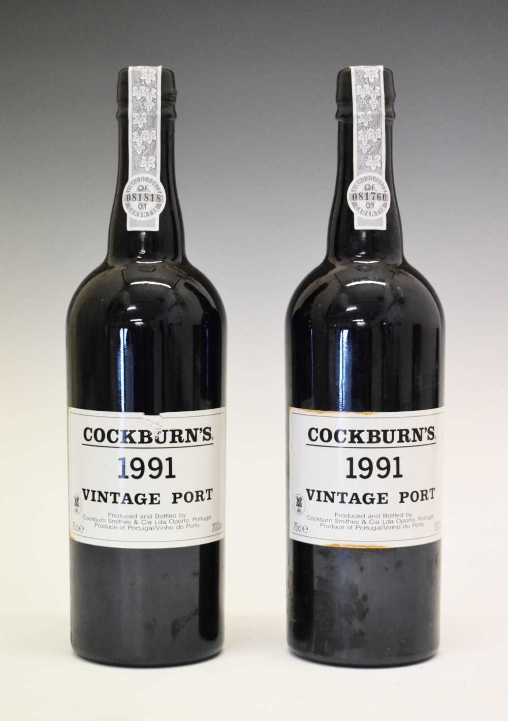 Two bottles of Cockburn's Vintage Port, 1991