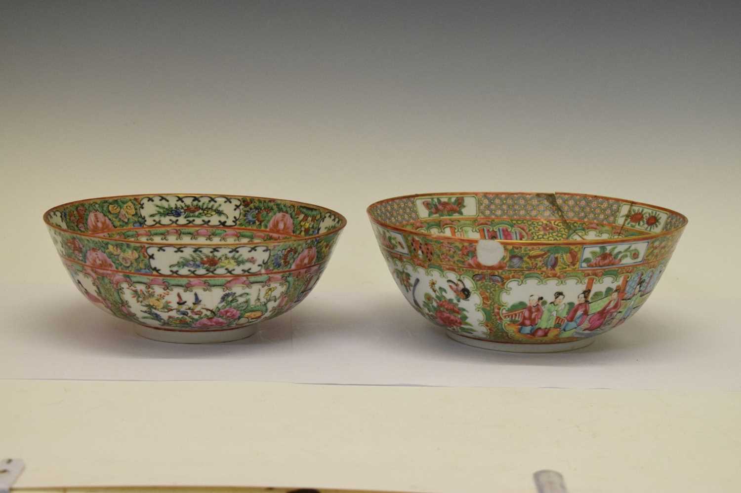 Two Chinese Famille Rose bowls - Image 3 of 8