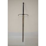 Large reproduction Medieval-style sword