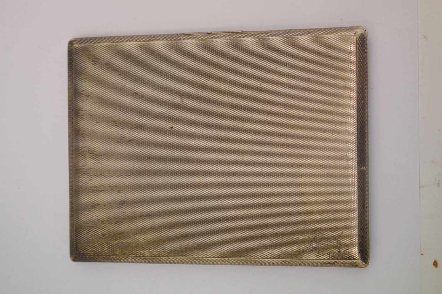 Late Victorian silver card case and a quantity of silver - Image 4 of 9