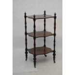 Rosewood 3-tier what-not