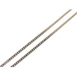 9cct gold curb-link necklace