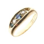 18ct gold five stone ring