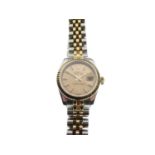 Rolex - Lady's Oyster Perpetual Datejust bi-colour wristwatch