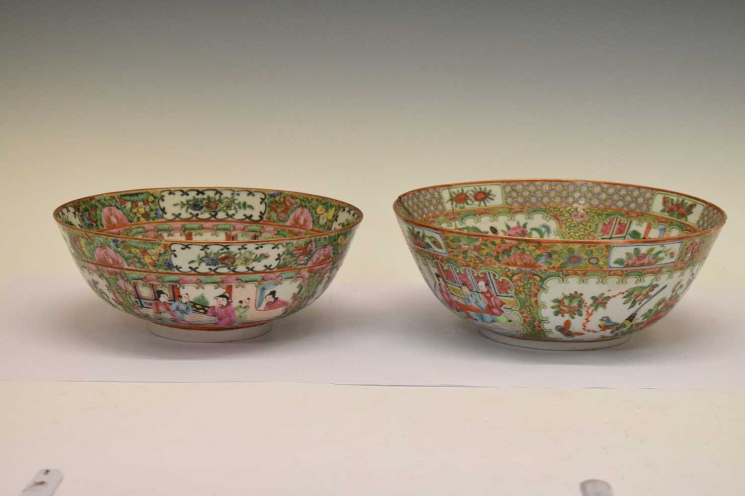 Two Chinese Famille Rose bowls - Image 4 of 8