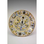 Italian maiolica plate (a/f)