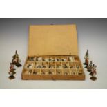Quantity of Royal Marines and other unbranded hand painted lead figures