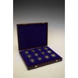 Royal Mint Coronation Anniversary silver proof 50p set