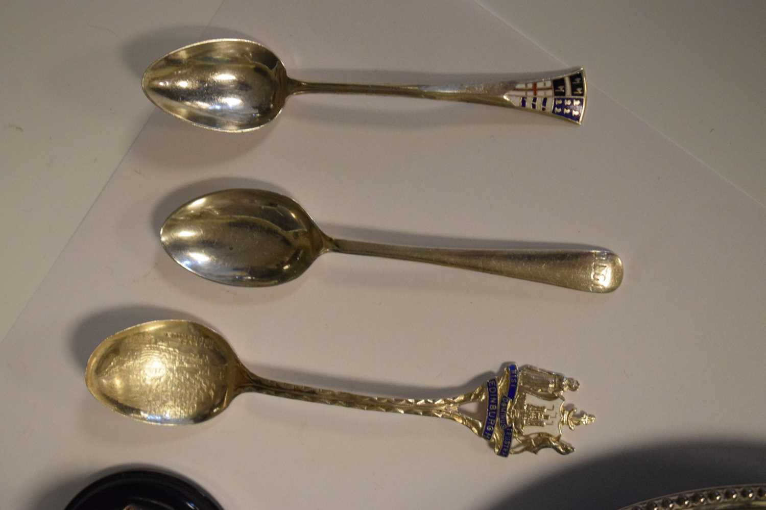 Part- Silver condiment set and sundry silver - Image 4 of 13
