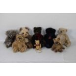 Collection of Charlie Bears and Steiff Winnie the Pooh