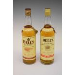 Two bottles of Bell's Finest Old Scotch Whisky