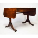 Regency mahogany and inlaid sofa table