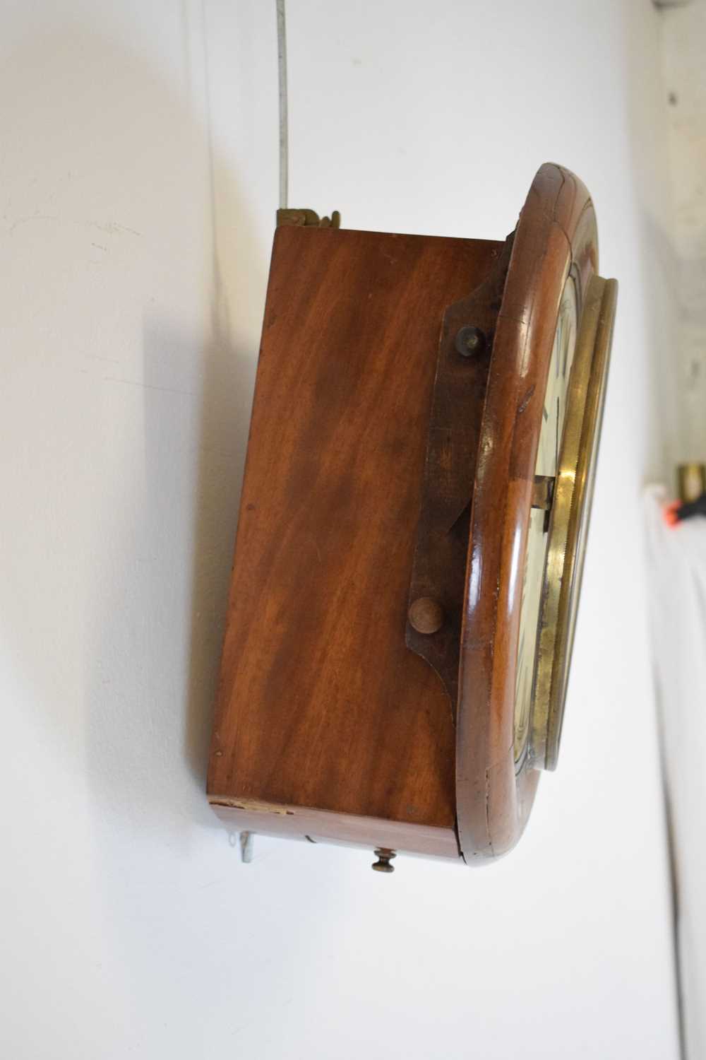 Early 20th Century single fusee wall clock - Image 2 of 9