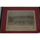 19th Century Grand National Cricket Match Australian print