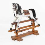 Rocking horse with black mane