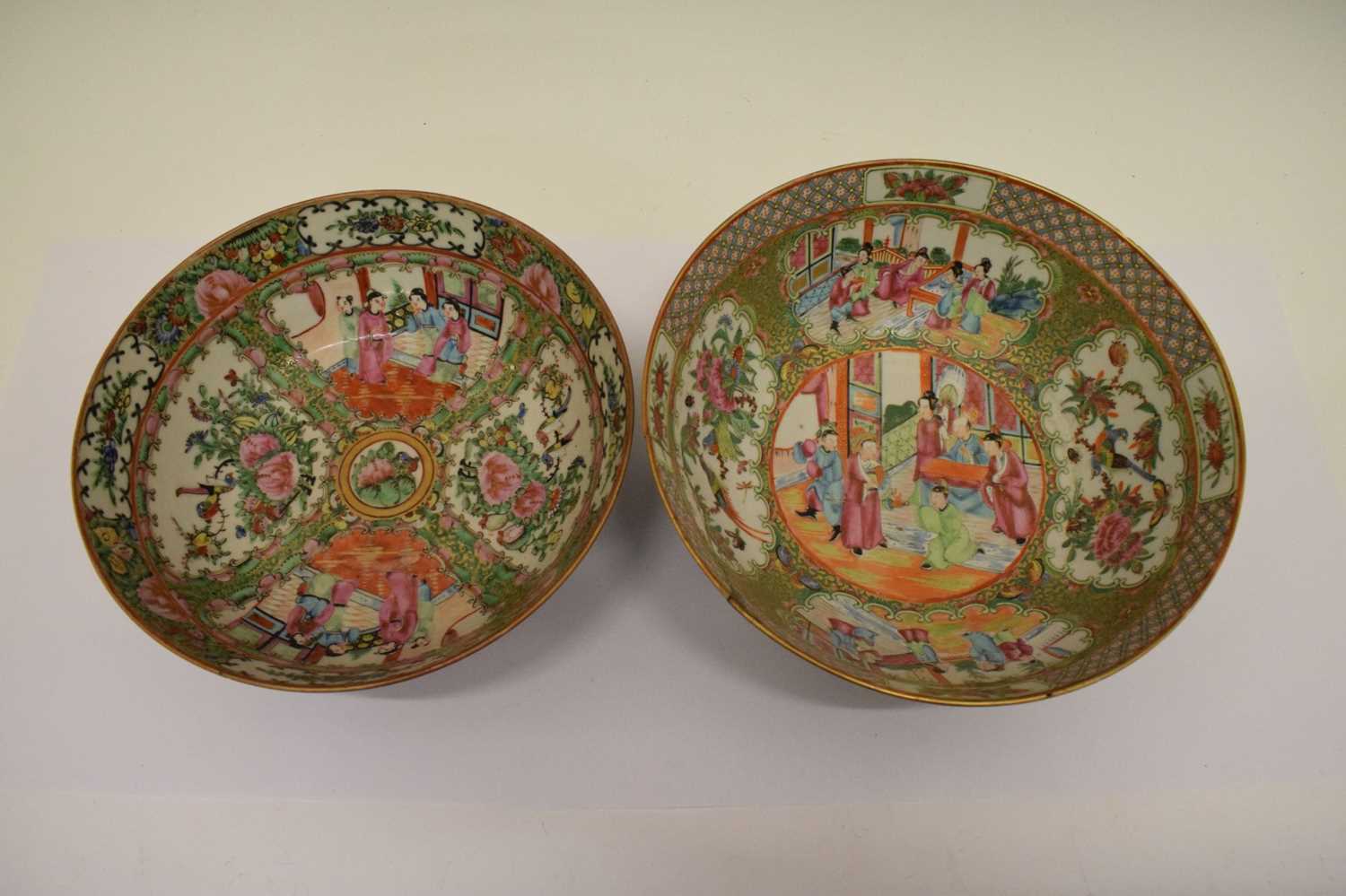 Two Chinese Famille Rose bowls - Image 5 of 8